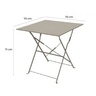 Mesa Jardín Plegable Bistro 70x70x71 cm
