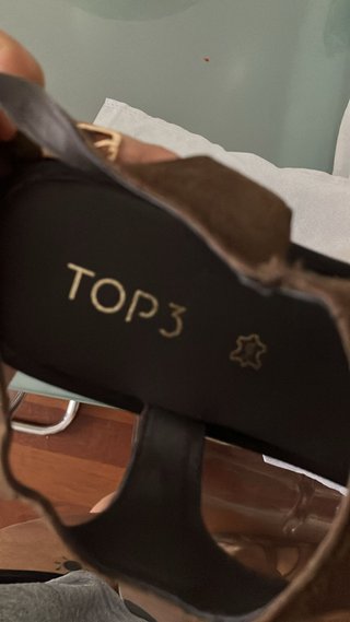 Sandalias TOP Marrones ante talla 38 nuevas