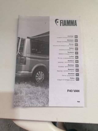 Toldo Fiamma F40 Van Negro