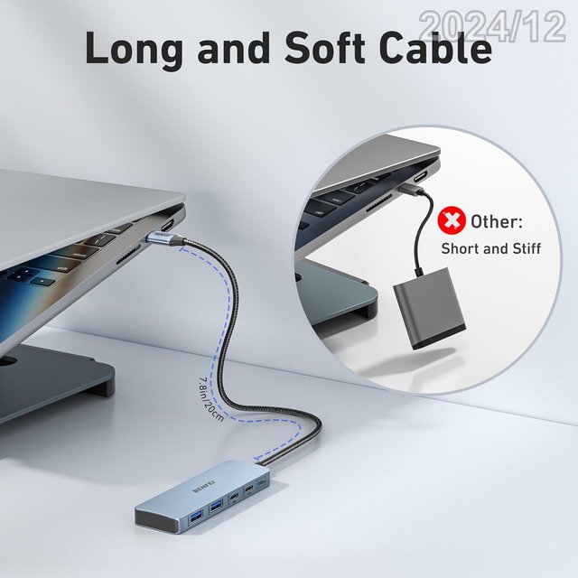 BENFEI Hub USB-C 4en1 10Gbps x2 USB-C +2 USB-A 3.2