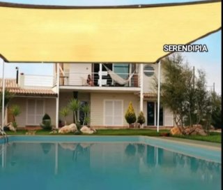 2 TOLDOS VELA DE SOMBREO CUADRADOS 3X3 BEIGE.