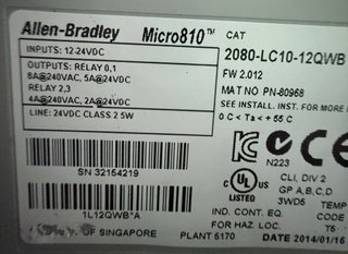 Controlador PLC Allen-Bradley Micro 810