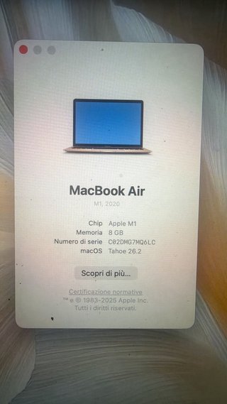 MacBook Apple Oro/Argento