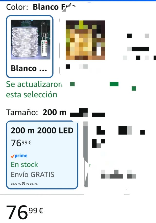 Luces LED Blancas 200 Metros 2000 Luces Leds