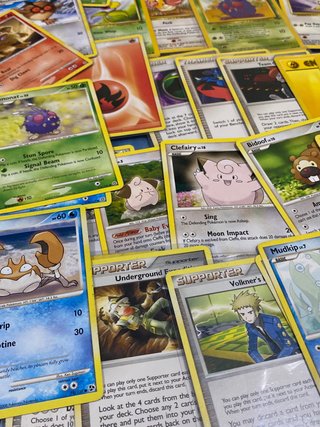 100 cartas pokémon 1995-2009 inglés