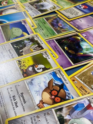100 cartas pokémon 1995-2009 inglés