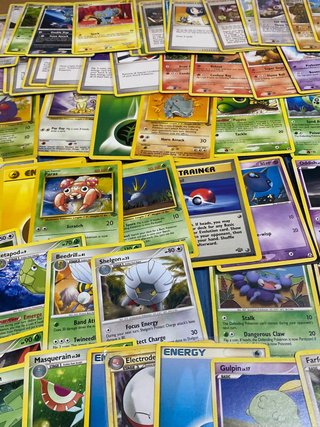 100 cartas pokémon 1995-2009 inglés