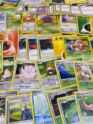 100 cartas pokémon 1995-2009 inglés