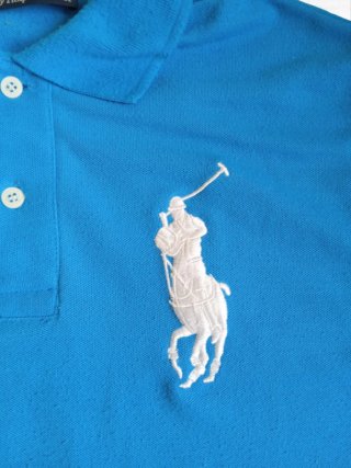 Polo Ralph Lauren Big Pony Azul Turquesa Talla L