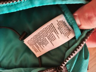 Borsa a spalla The North Face nera e turchese