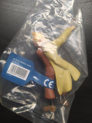 Figuras Tintín y capitán Haddock. PVC. 8/9 cm ≈.