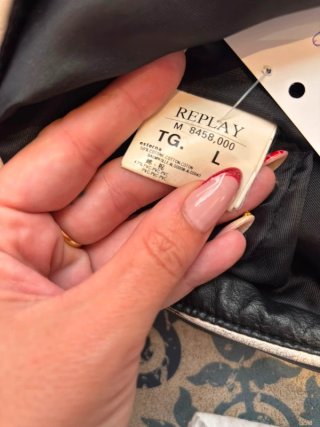 Chaqueta Piel Vintage Motera Replay
