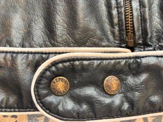 Chaqueta Piel Vintage Motera Replay