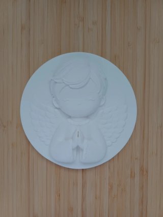 10cm Medallón Angelito Niño para personalizar