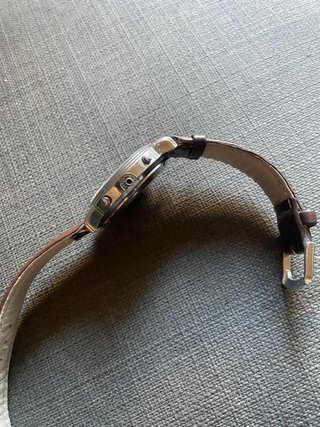Reloj Patek Philippe Esfera Blanca Correa Marrón