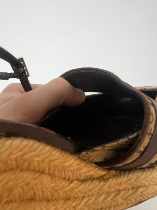 Espadrillas Dior Beige/Marrone Tg 36 1/5 monogram