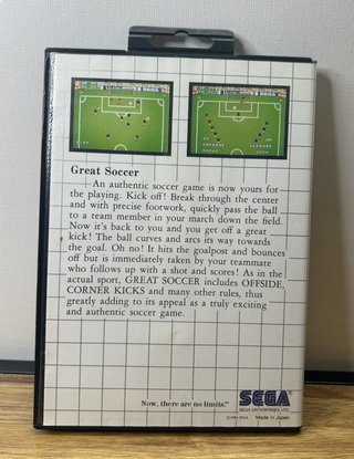 Great Soccer Sega Card Master System Completo