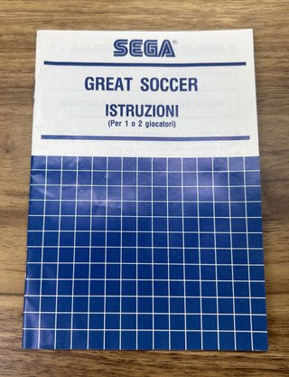 Great Soccer Sega Card Master System Completo