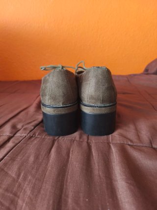 Zapatos Oxford plataforma tacón ancho