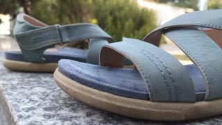 Sandali donna BATA Comfort Nabuk e Pelle Tg 40