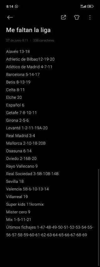 Cromos La Liga 25-26