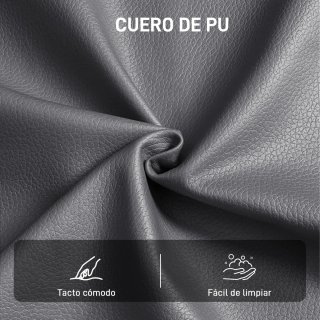 Butaca PU Gris Giratoria