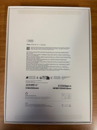 iPad A16 128GB Wifi+Cellular Grigio