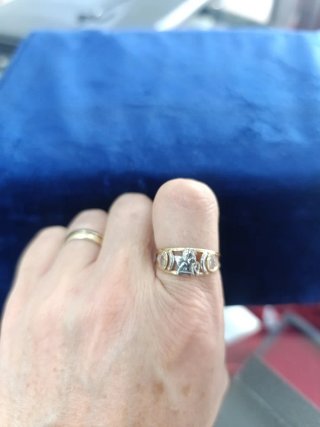 Anillo Oro 18k Ángel de la Guarda