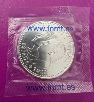 Moneda Felipe VI y Letizia 30€ España 2020