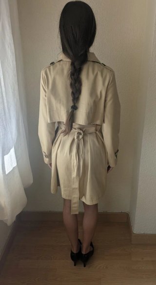 Gabardina Beige Mujer