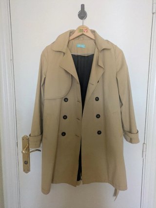 Gabardina Beige Mujer