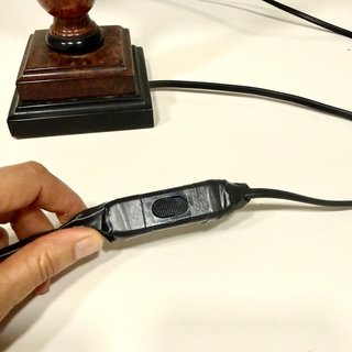 Vintage 90’s lámpara sobremesa madera