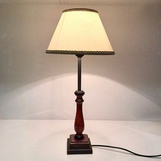 Vintage 90’s lámpara sobremesa madera