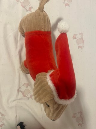 Peluche Perro Salchicha Papá Noel