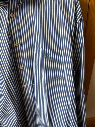 Camisa Gant Tallas Grandes Rayas Azul/Blanco