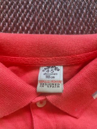 Polo niño Charanga coral
