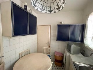 Mueble vintage  azul de aluminio