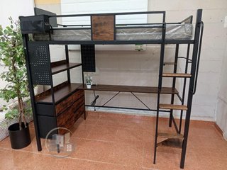 Litera Metálica Juvenil + Escritorio y Cajones