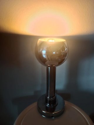 Lampada vintage design sferico metallo