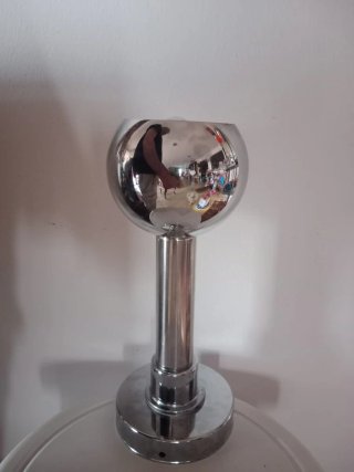 Lampada vintage design sferico metallo