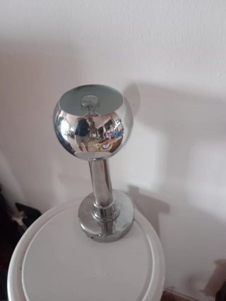 Lampada vintage design sferico metallo