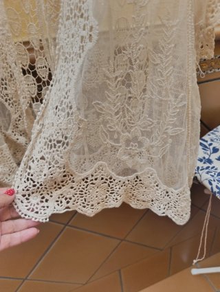 Rebeca encaje blanco talla única