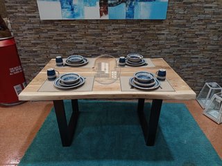 Mesa de Comedor o Cocina Acacia 160x85 cm