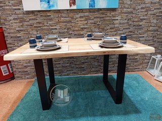 Mesa de Comedor o Cocina Acacia 160x85 cm