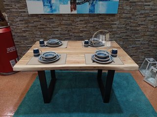 Mesa de Comedor o Cocina Acacia 160x85 cm