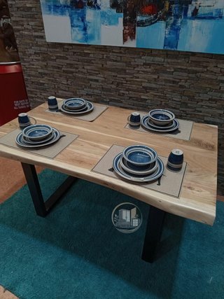 Mesa de Comedor o Cocina Acacia 160x85 cm