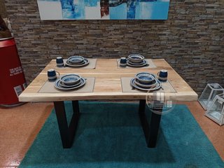 Mesa de Comedor o Cocina Acacia 160x85 cm