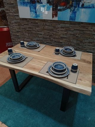Mesa de Comedor o Cocina Acacia 160x85 cm