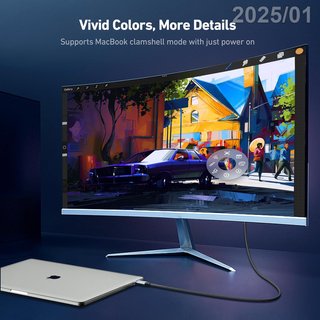 BENFEI Cable USB-C a HDMI 8K 60Hz UHD Nylon 1.8m
