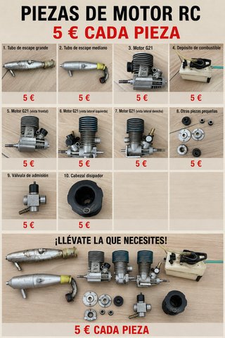 Piezas de motor RC